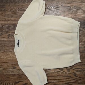 🌟7/25$ Boutique Pale Yellow Short Sleeve Sweater